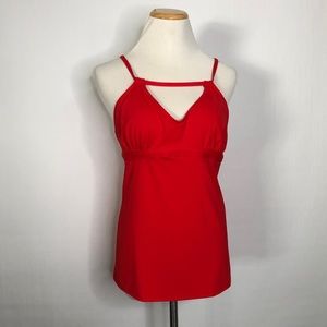 Athleta Red Swim Top